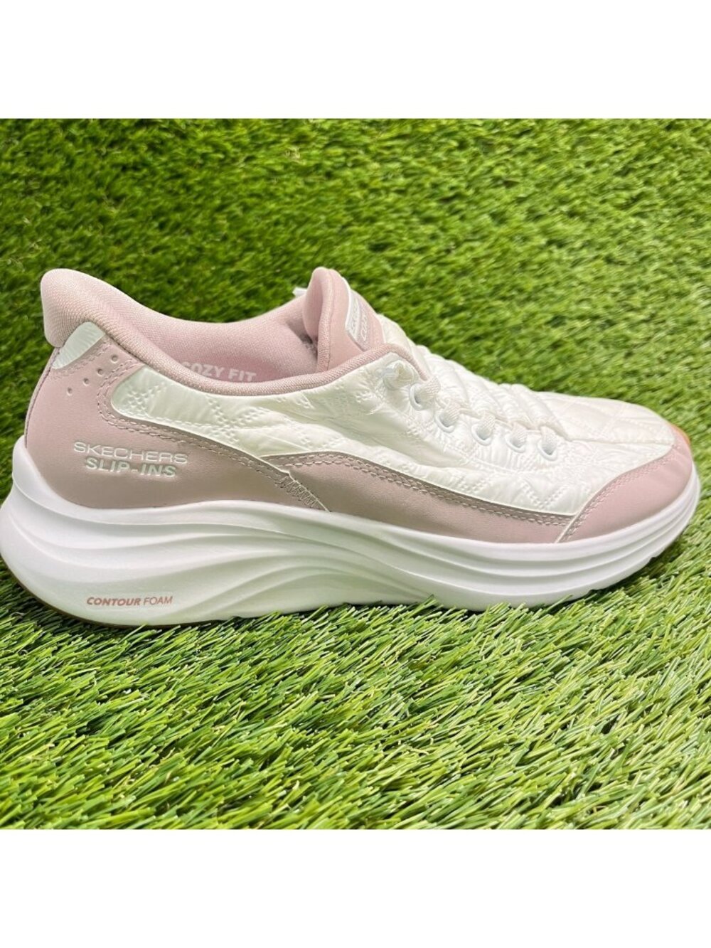 Skechers Contour Foam-Cozy Fit Womens Size 6.5 Lavender Running Shoes Sneakers